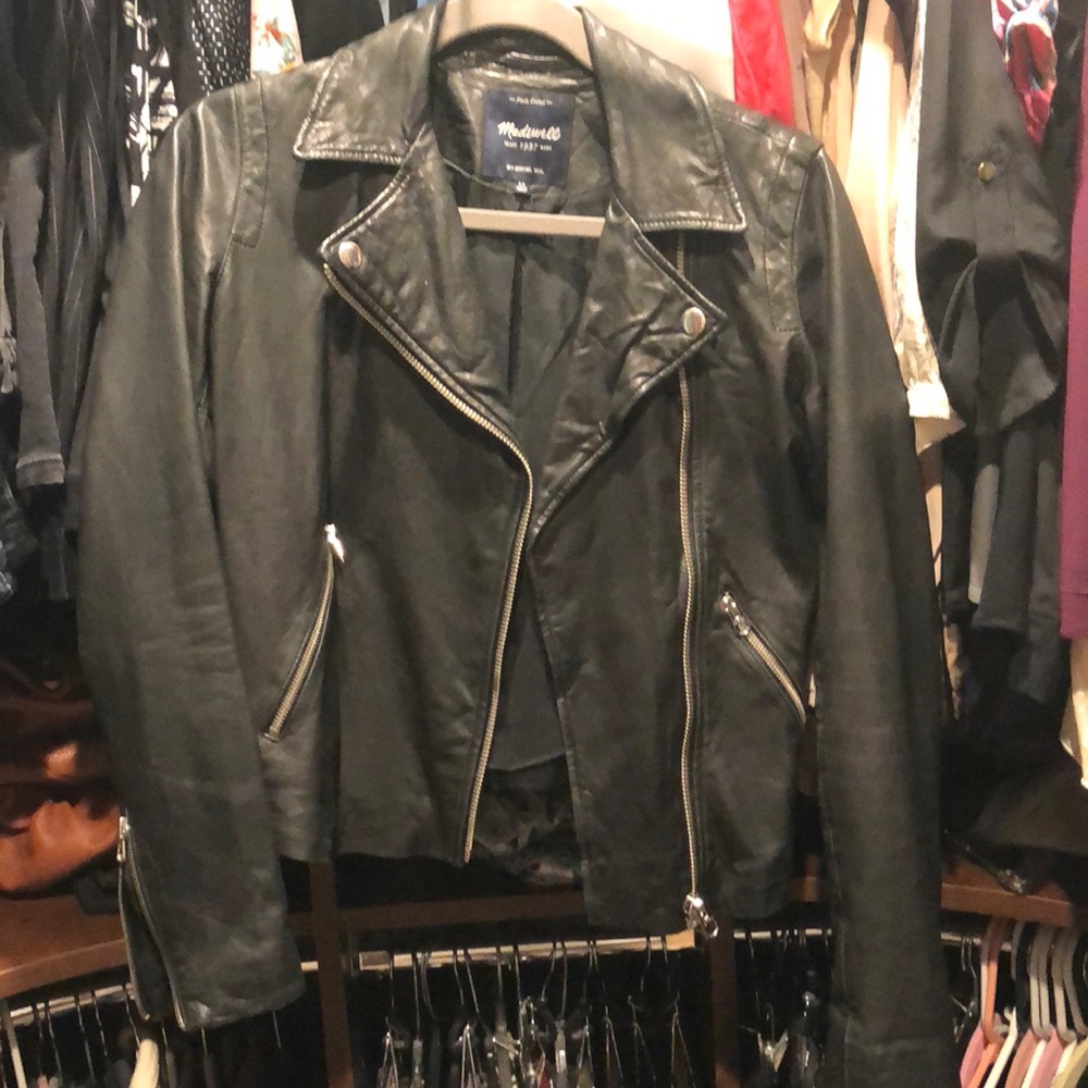 Madewell Washed Leather Moto Jacket